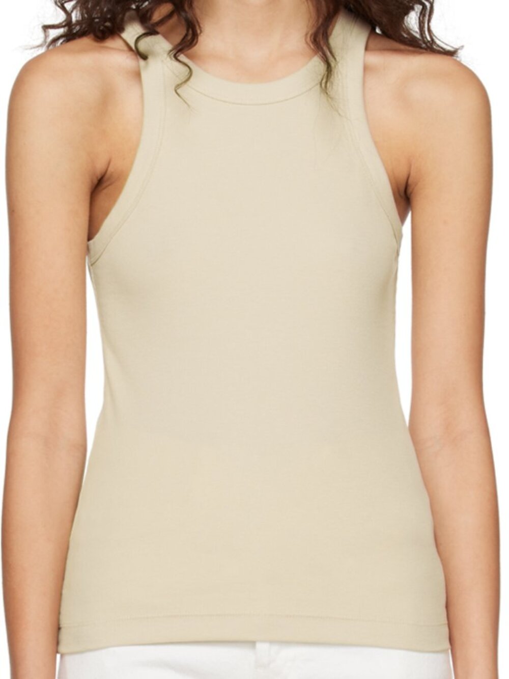 Toteme Curved Rib Tank in Buttermilk; XS; NWT